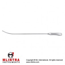 Sims Uterine Sound Rigid Brass - Chrome Plated, 33 cm - 13"